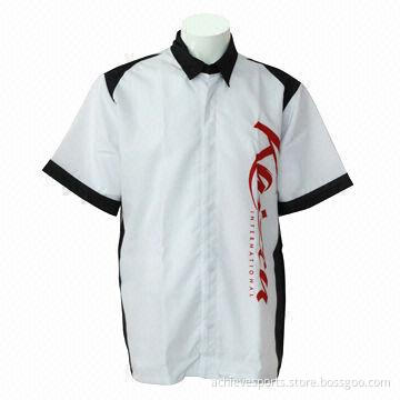 Sublimated race shirt in white for men